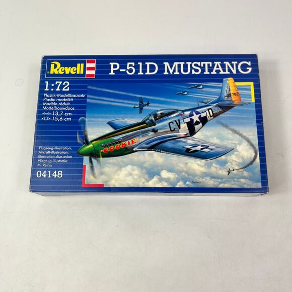 Revell P-51D Mustang 1/72 Scale Model Kit WWII Aircraft 04148 Open Box USAF - Picture 1 of 7
